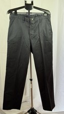Red Kap Work Pants 34x32 Black Straight Leg Cotton Uniform Industrial