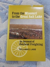 vintage hb dj OLD WEST WESTERN OVERLAND FREIGHTING the Missouri to Salt Lake