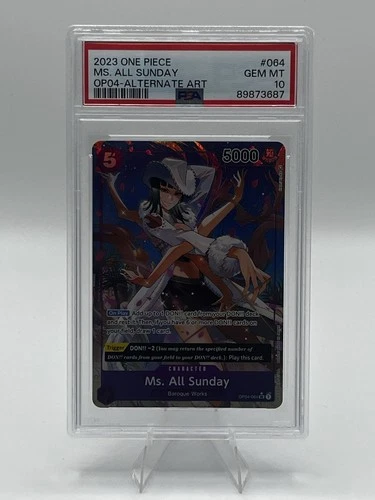 Ms. All Sunday Op04-064 (SR) One Piece PSA 10 Robin Live Action