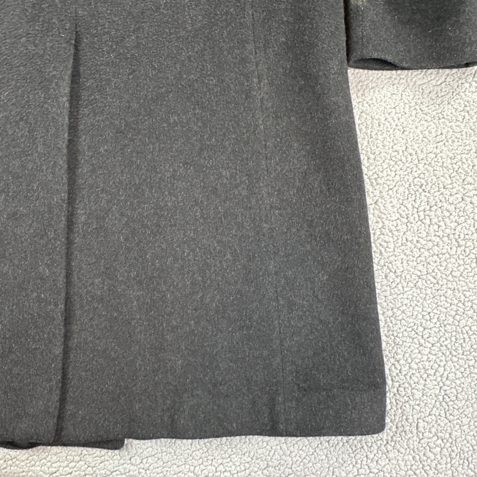 Nino Cerruti Rue Royale Wool Cashmere Blend Overcoat 42R Charcoal Gray 3 Button image 18