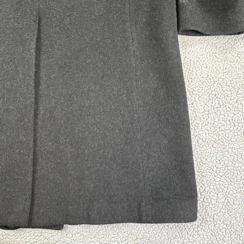 Nino Cerruti Rue Royale Wool Cashmere Blend Overcoat 42R Charcoal Gray 3 Button image 18