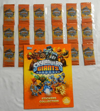 Skylanders Giants Stickers Collection Album  18 Packs of Stickers Topps 2013