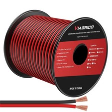 12Gauge 100FT Electrical Wire Cable 2 Conductors Red Black Cable Hookup LED Ligh