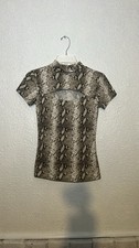 RUE 21 snake skin top with cut out front size small