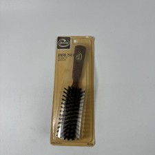 Vintage 1980s Goody Grooming Finishing Brush Round Nylon Bristle 8104 Wood Grain