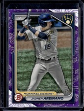 2024 Bowman Jadher Areinamo Prospects Purple Pattern 001/199 FIRST PRINT