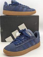 Mens Size 11 - Adidas Grand Court Alpha 00s Blue Suede Gum Sneakers JQ3008 New