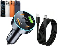 For iPhone 17 16 15 14 13 Pro Max 150W Fast Charging Type-C Car Charger Cable