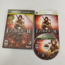 Fable II Platinum Hits (Microsoft Xbox 360, 2009) W/ manual