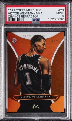 2023 TOPPS MERCURY: VICTOR WEMBANYAMA #20 VICTOR WEMBANYAMA 4/25 PSA 9
