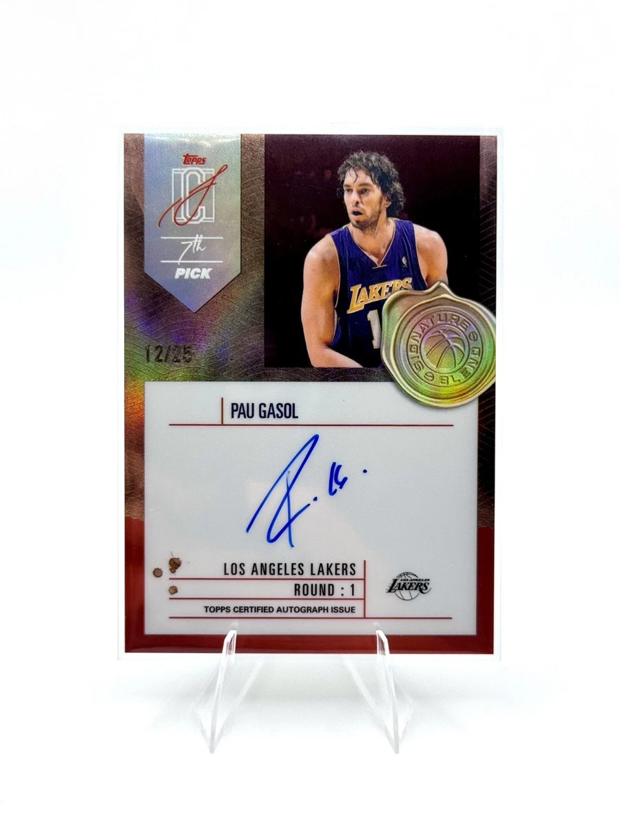 Pau Gasol Los Angeles Lakers Basketball Autographed Sports Trading 