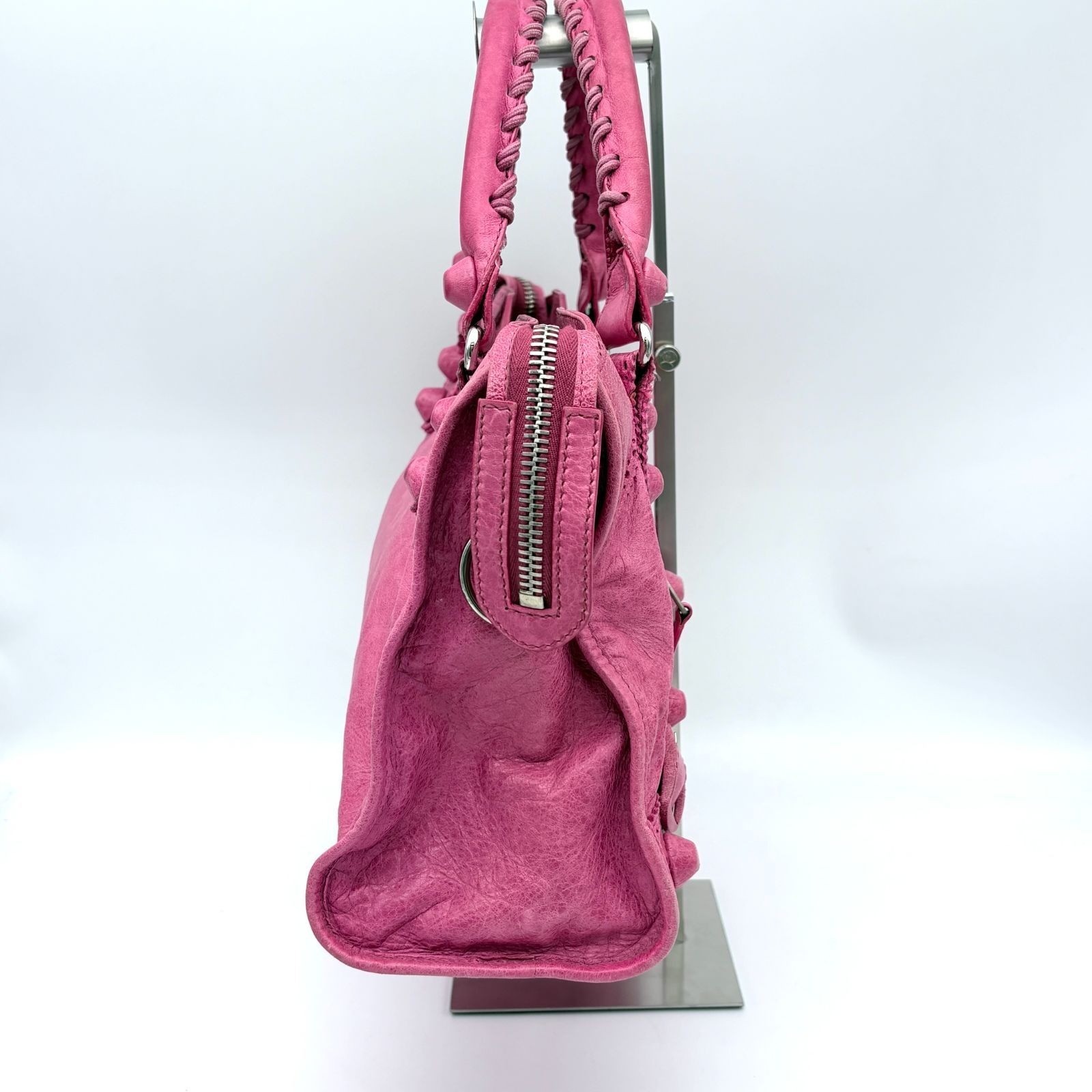 Balenciaga Giant City Bag Pink Leather Handbag 204529 thumbnail 7