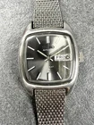 Vintage Seiko 5 2706-3019 Automatic 23mm Gray Dial Day Date Watch Runs
