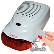 Sirène d’Alarme Extérieure Filaire 12V 120 dB avec Flash LED