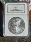 2006 $1 American Silver Eagle NGC MS69 Brown Label-Estate