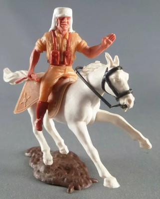 Timpo - Foreign Legion - Rider Left Arm Raised (Rifle) White Horse Gallop