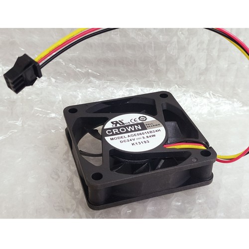 1 PCS New CROWN AGE06015B24H DC24V 3.84W 3 wire cooling fan#QW - Picture 2 of 3