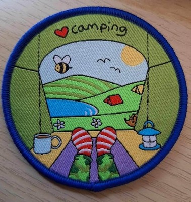 Girlguiding Brownie Guide Regenbogen Jungen Biber Pfadfinder Camping Stoffabzeichen