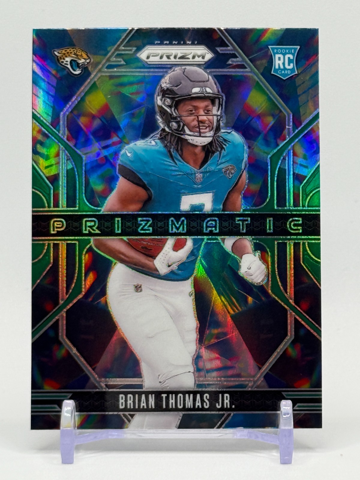 2024 Panini Prizm - Prizmatic Brian Thomas Jr. #19 Green Prizm (RC) Jaguars