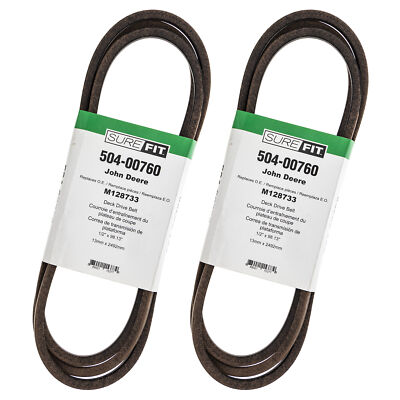 SureFit Engine Deck V-Belt John Deere M128733 LT133 LT155 LT160 LT166 LT180 2PK SureFit Engine Deck V-Belt John Deere M128733 LT133 LT155 LT160 LT166 LT180 2PK
