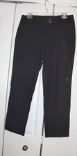 NWT 99 Women's TALBOTS HERITAGE STRAIGHT THROUGH HIP/THIGH BLACK PANTS Size 10P