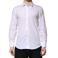 DOLCE & GABBANA Shirt White MARTINI Long Sleeves Men Formal 39/US15.5/S 570usd
