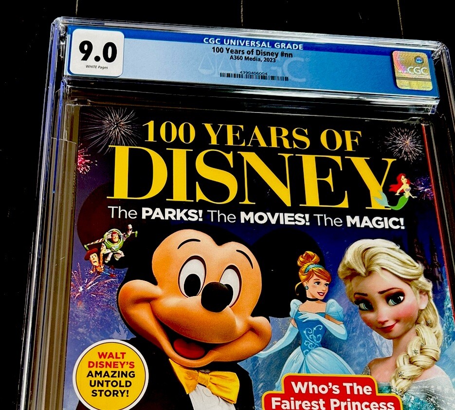 DISNEY Rare Cover Newsstand New Slab 100th Anniversary DISNEY Rare Cover Newsstand New Slab 100th Anniversary