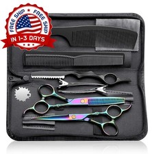 Kit Tijeras Profesionales Para Cortar El Cabello Set De Corte Pelo Barbero 10Pcs
