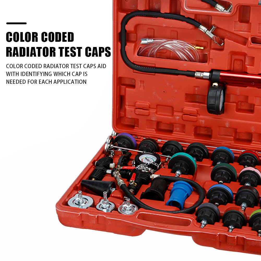 28Pcs Universal Radiator Pressure Tester Vacuum Type Cooling System