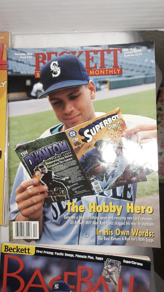 Лот из 10 журналов Beckett о бейсболе и баскетболе: A-Rod, Jeter, Ichiro+++обложки - Изображение 3 из 4