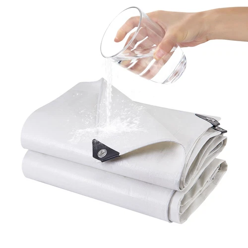 Robuste Poly Plane Bootszelt Wasserdicht Outdoor Plane Schatten Überdachung Abdeckung - Bild 10 von 39