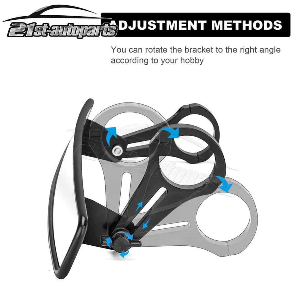 Espejo retrovisor convexo central ajustable barra antivuelco de 2" para Kawasaki Mule 600 610 SX Foto 4 de 4