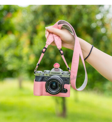 PU Leather Camera Bag Case Cover Base Belt Strap For Fuji X-T5 X-T4 XT5 XT4 
