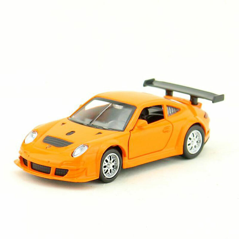 1/39 Porsche 911 GT3 RSR Racing Car Model Diecast Toy Cars Kids Boys Gift Orange