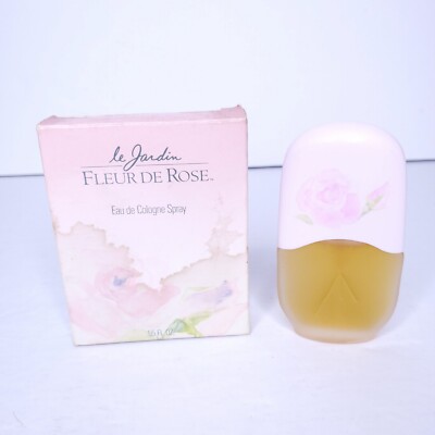 Vintage Le Jardin FLEUR DE ROSE Eau De Cologne Spray .55 oz BY MAX FACTOR New