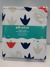 Pillowfork Microfiber Full Sheet Set  TRIASSIC TRAIL Dinosaurs Kids