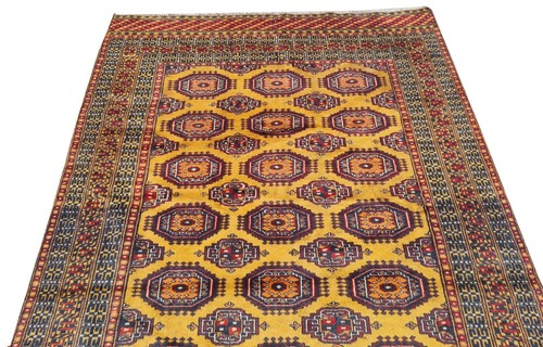 Amazing Hand Knotted Vintage Pakistani Bokhara jhaldar Wool Area Rug 6 x 4 Ft - Picture 6 of 9