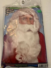 Santa Clause White Hair Wig & Beard Set NEW in retail packaging Forum Novelties