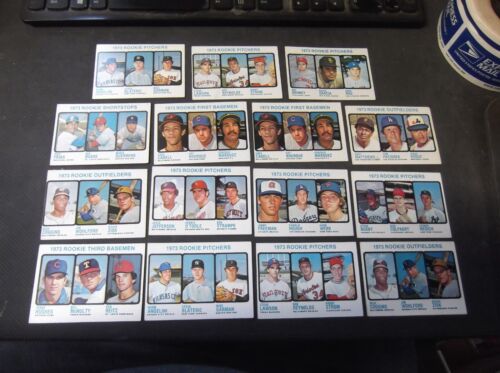 LOT OF (15) 1973 TOPPS BASEBALL ROOKIE HIGH NUMBERS SETBUILDERS - Photo 1/1