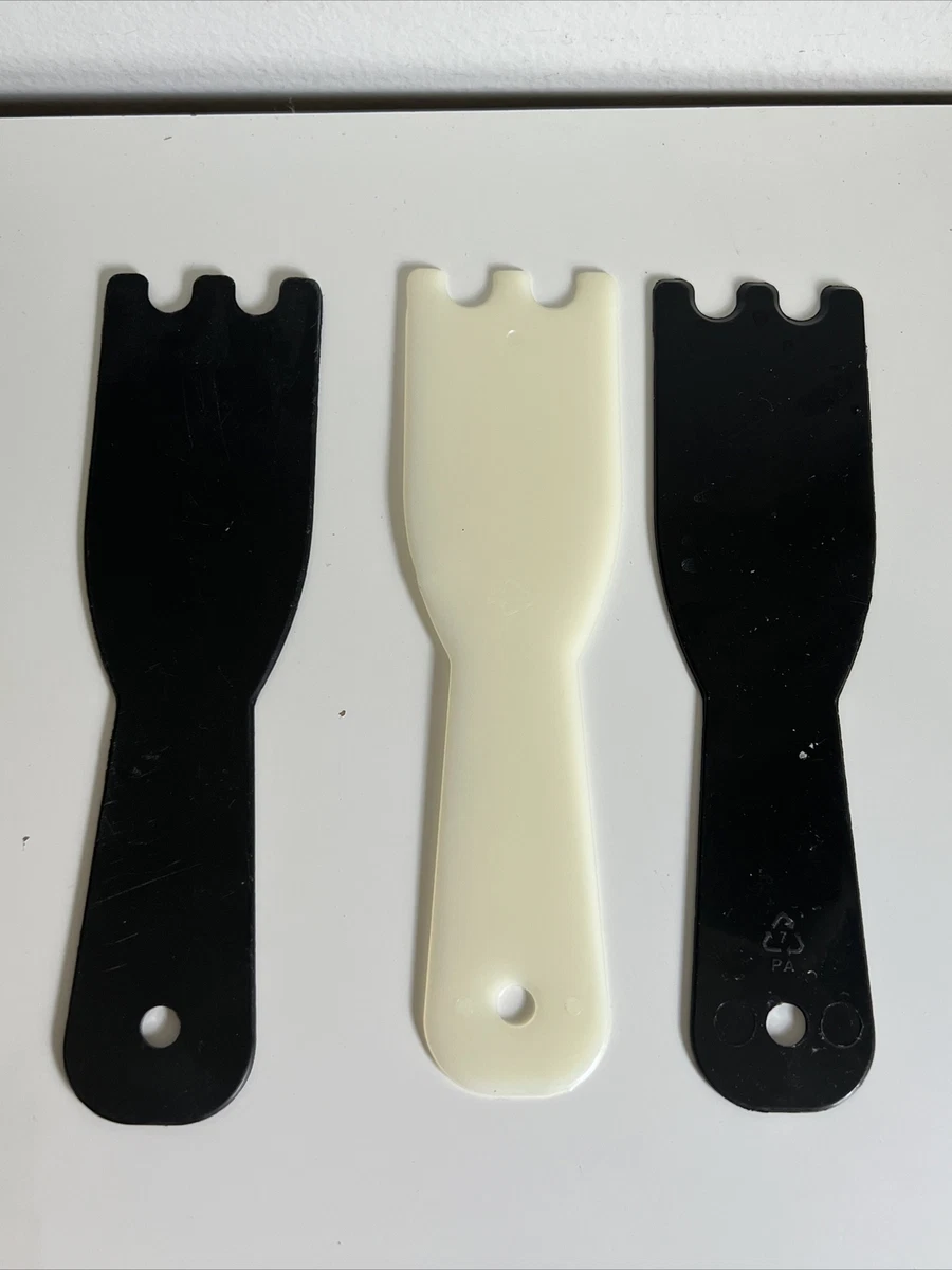 George Foreman Grill Replacement Black White Scraper Fork Lot 7