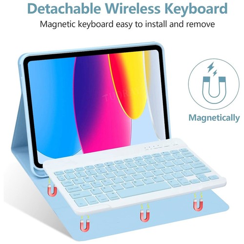 Keyboard Case Mouse For iPad 5/6/7/8/9/10/11th Gen Air 11 M3 2025 6/5/4th Pro 11 - Picture 50 of 64