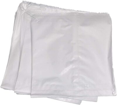 1000 x12''x12'' Papiertüte aufgereiht weiß Sulfat Lebensmittel Sandwich Einkaufstasche zum Mitnehmen