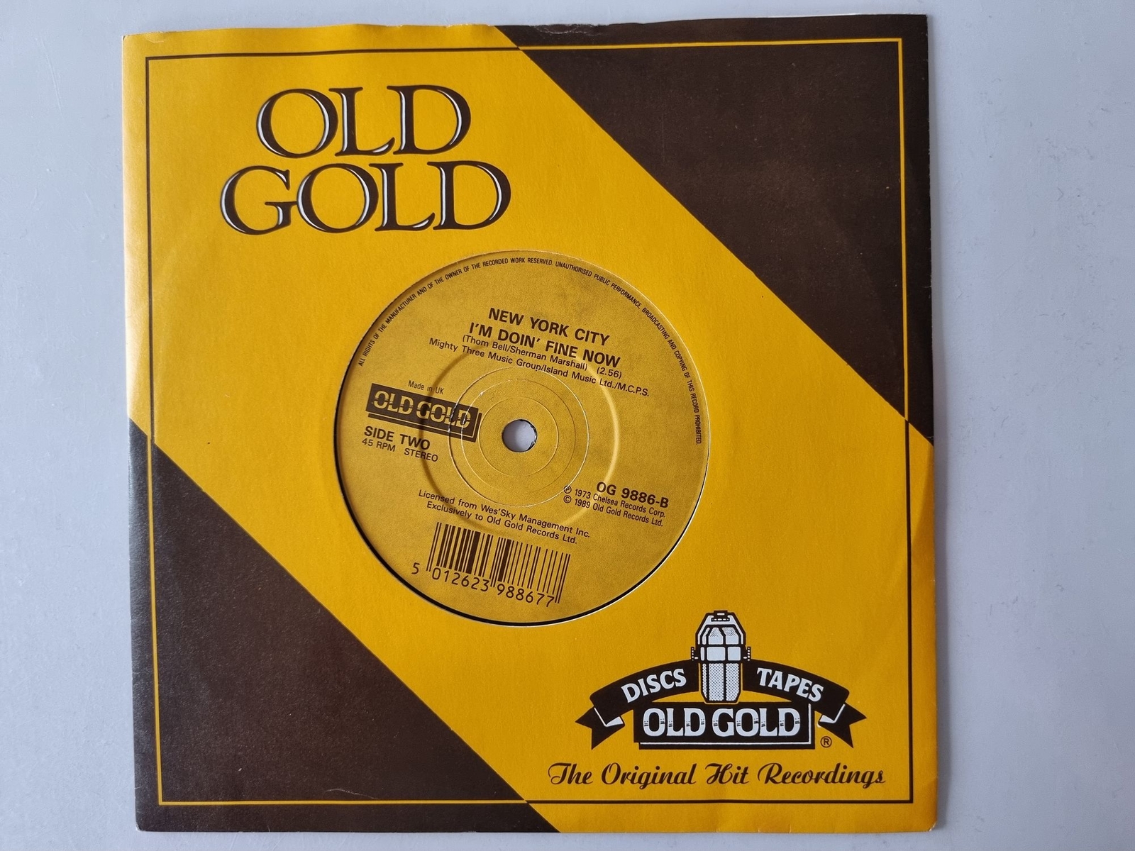 New York City/ Jim Gilstrap - I'm doin' fine now/ Swing your daddy 7'' Vinyl UK