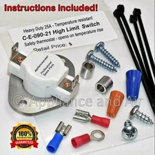 Breckwell Pellet Stove CERAMIC High Temp Limit Disc C-E-090-21 - Ships TODAY!