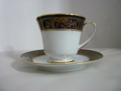 Legacy by Noritake Grenoble Kobalt blau 3392 Kaffeetasse und Untertasse CUP TOP