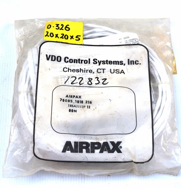 VDO Airpax 70085 1010 216/ge Rr065519 Pickup Passive Speed