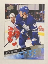 2020-21 Upper Deck Series 1 Egor Korshkov Rookie Young Guns #219 Toronto RC