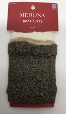 New Merona Boot Cuffs one pair Brown Tan Beige