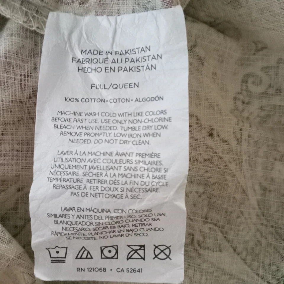 Funda nórdica Tommy Hilfiger de colección roja verde cachemira completa de algodón Queen  Foto 2 de 3