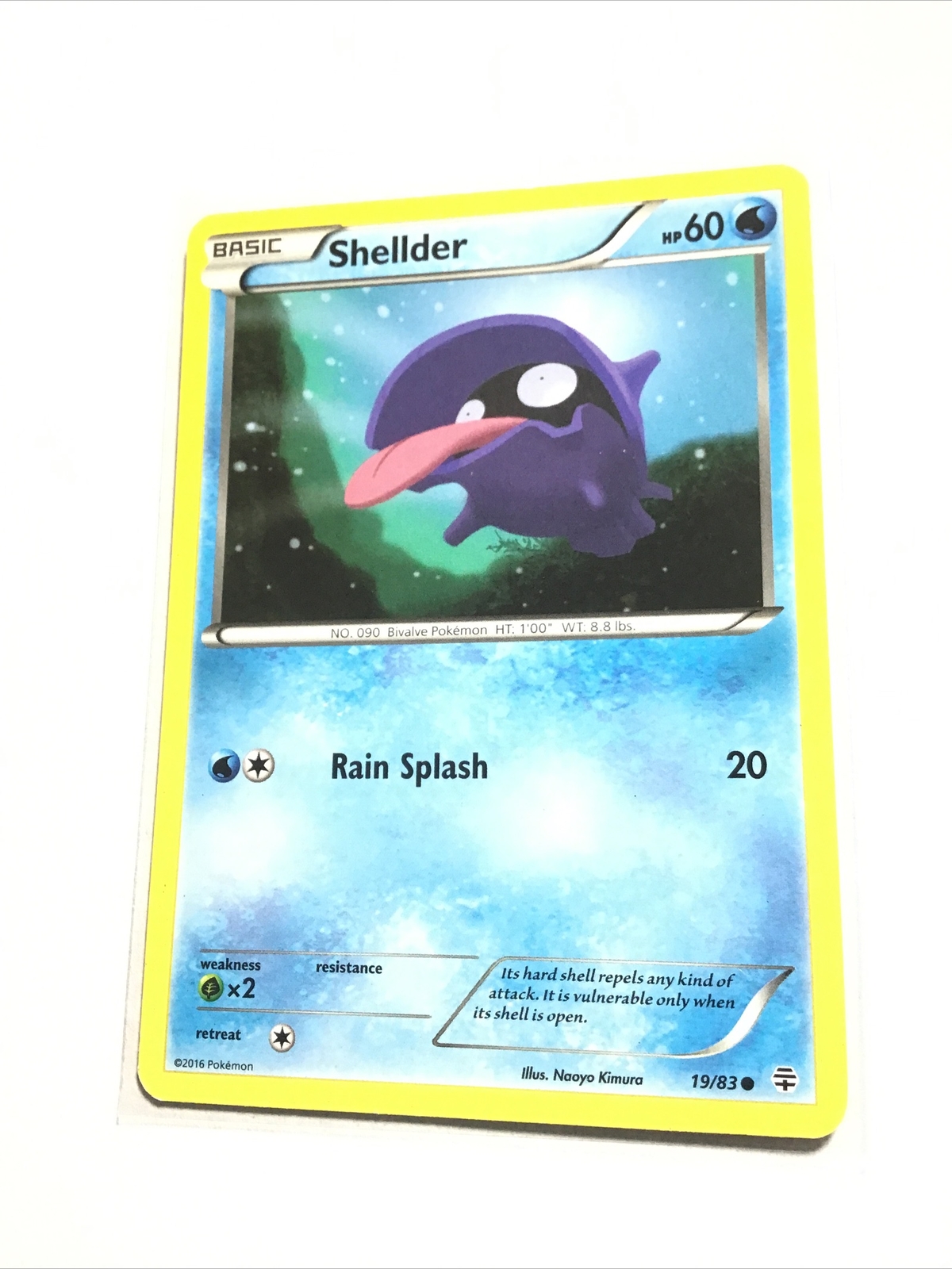 SHELLDER - 19/83 - XY GENERATIONS - Pokemon Card - LP